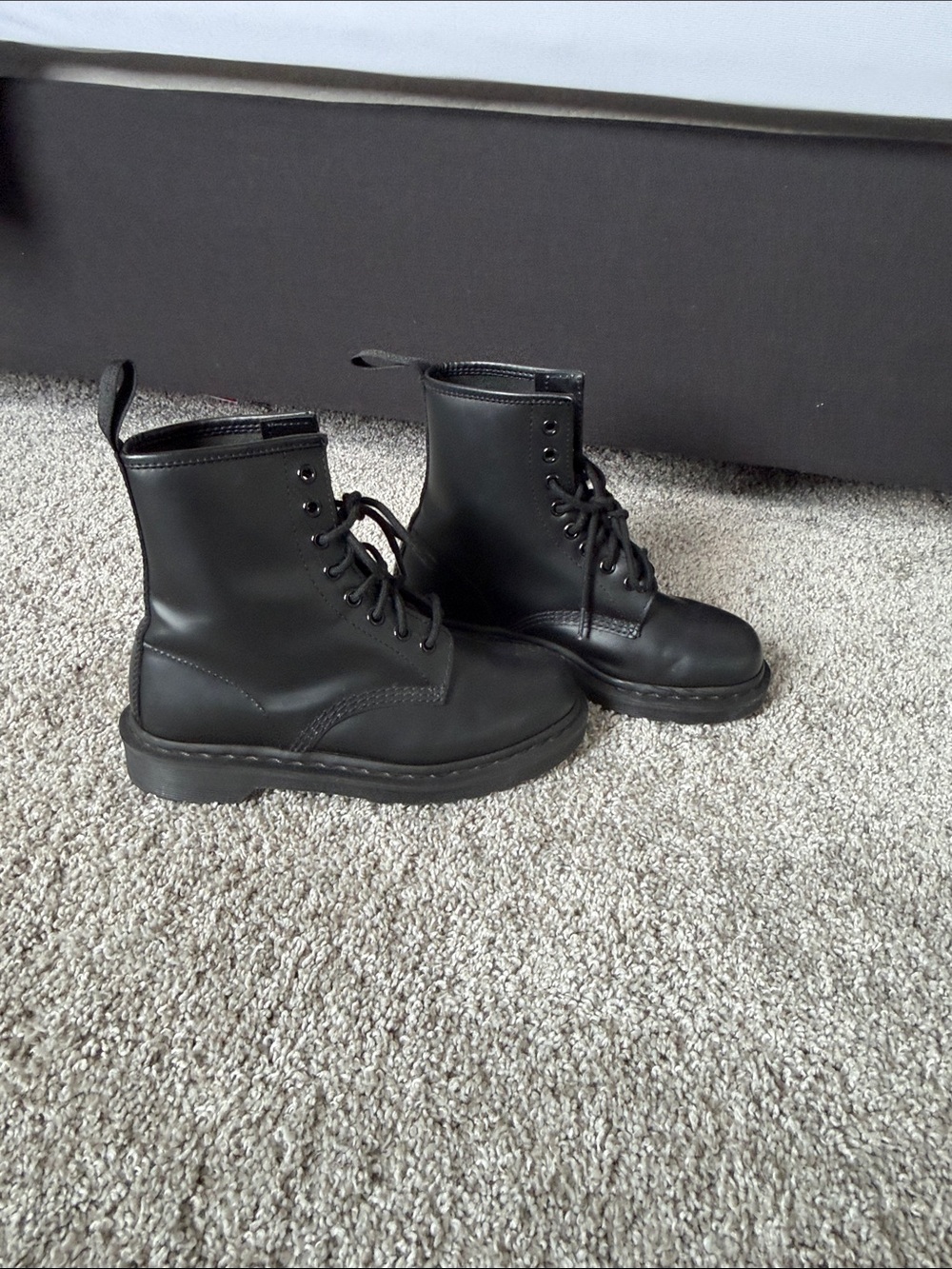 Dr. Martens Black Leather Lace-Up Boots